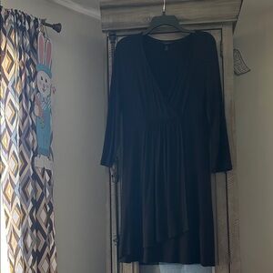 Soma 3/4 Sleeve black midi dress - Medium